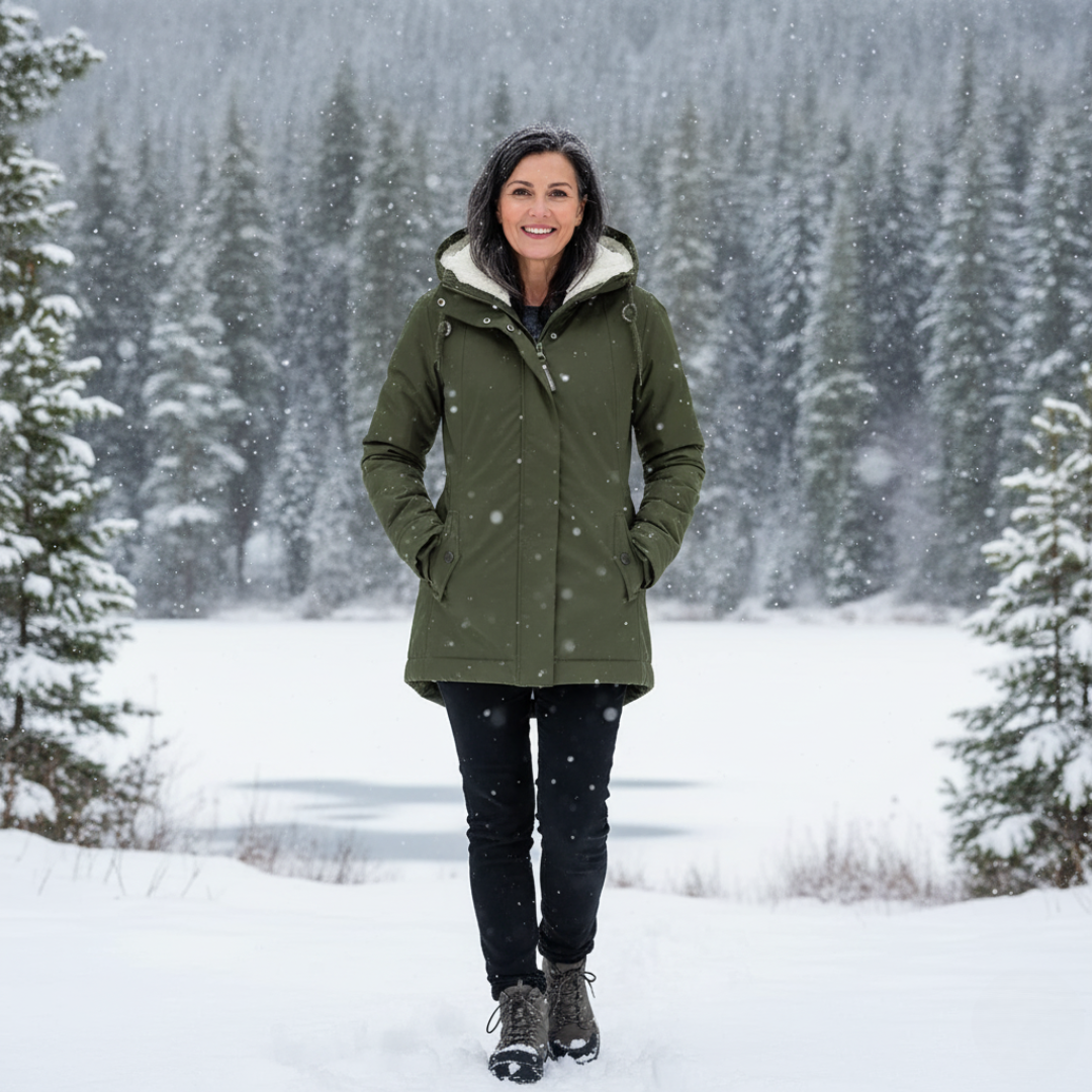 Manteau Eva Femme à Capuche | Doublure Chaude, Coupe Cintrée 1