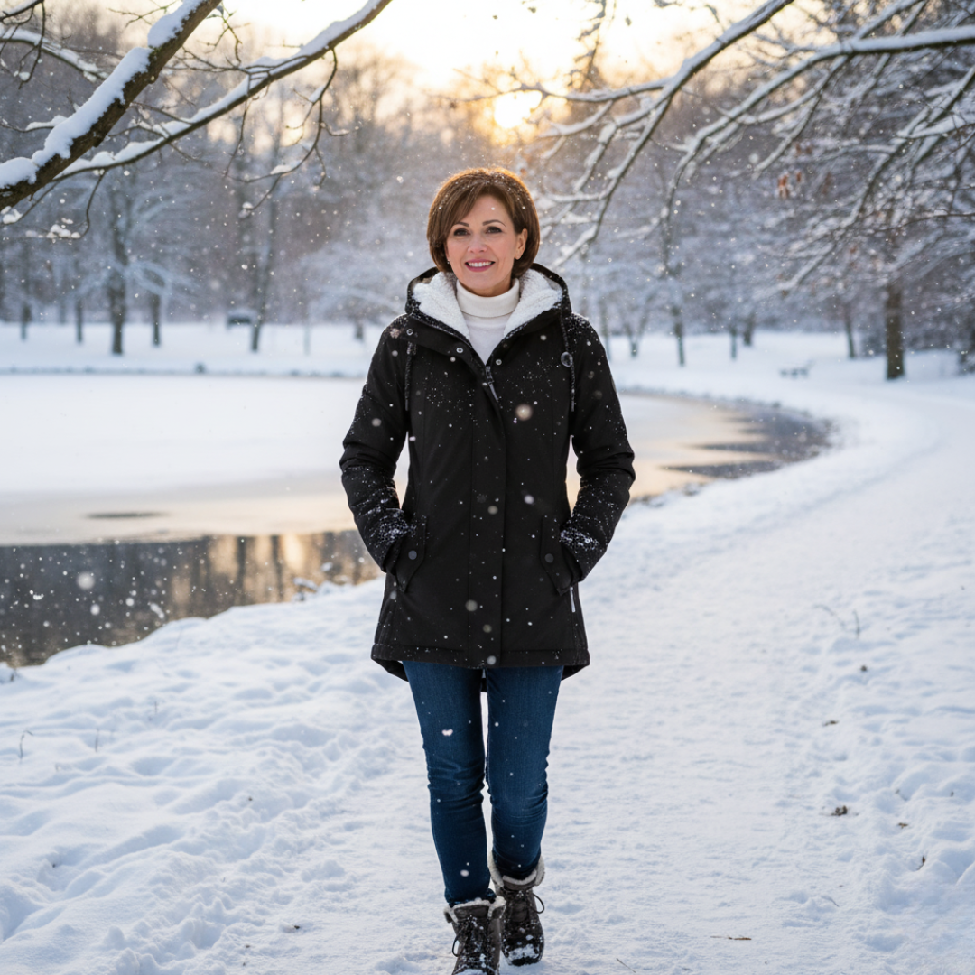 Manteau Eva Femme à Capuche | Doublure Chaude, Coupe Cintrée 0