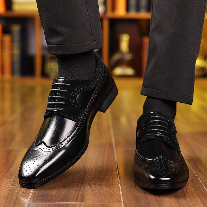 Richelieu Perforé Hugo | Cuir Véritable, Laçage Fermé & Bout Allongé 3