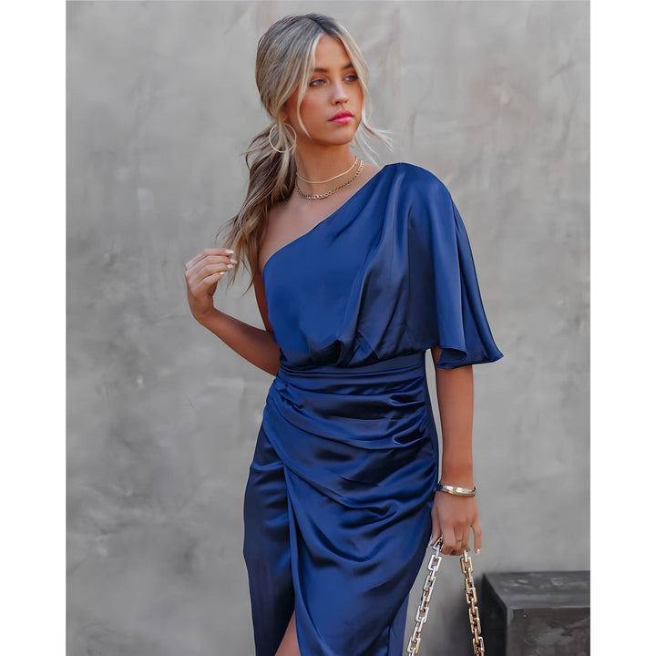 Robe Andréanne | Robe de soirée asymétrique chic pour femme 1
