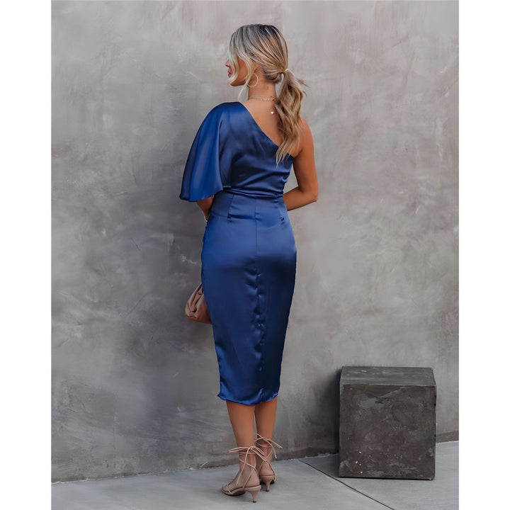 Robe Andréanne | Robe de soirée asymétrique chic pour femme 4