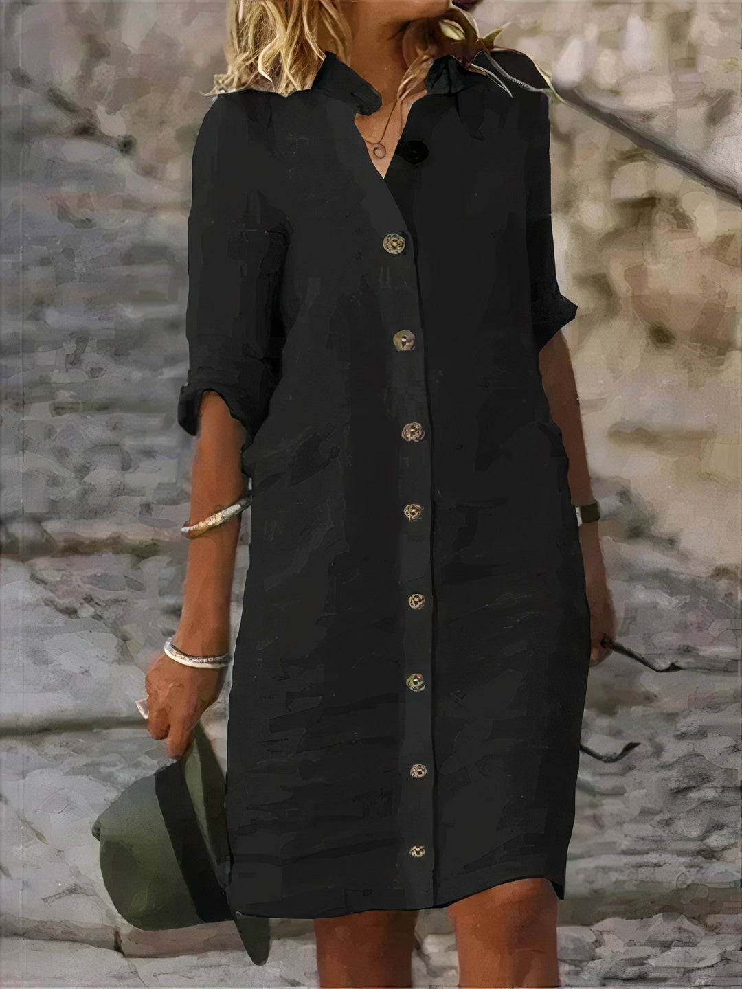 Robe Chemise Amanda Femme | 100 % Lin Respirant, Coupe Classique 2
