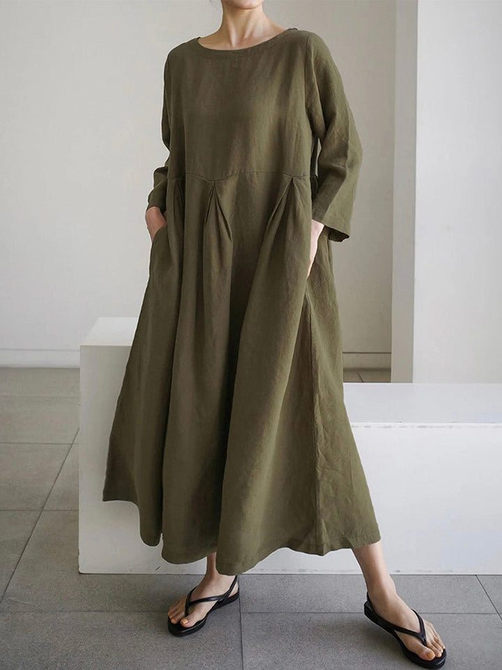 Robe Décontractée Livia | En Lin Léger avec Poches Latérales 1