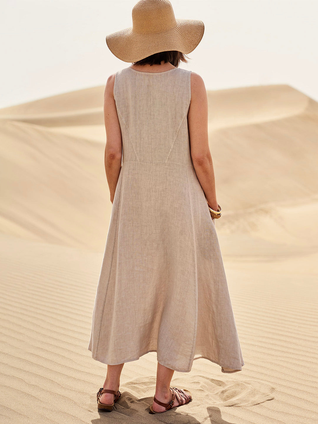 Robe Isaline Longue Femme | Coton Léger avec Poches Pratiques 1