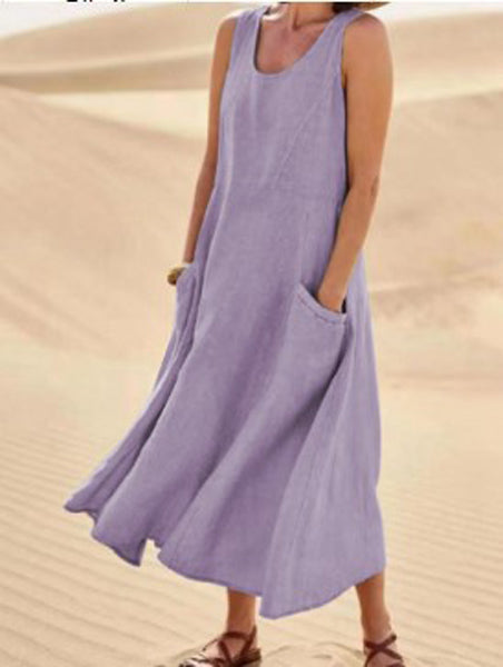 Robe Isaline Longue Femme | Coton Léger avec Poches Pratiques 13
