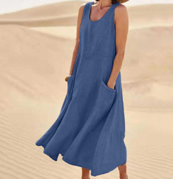 Robe Isaline Longue Femme | Coton Léger avec Poches Pratiques 6