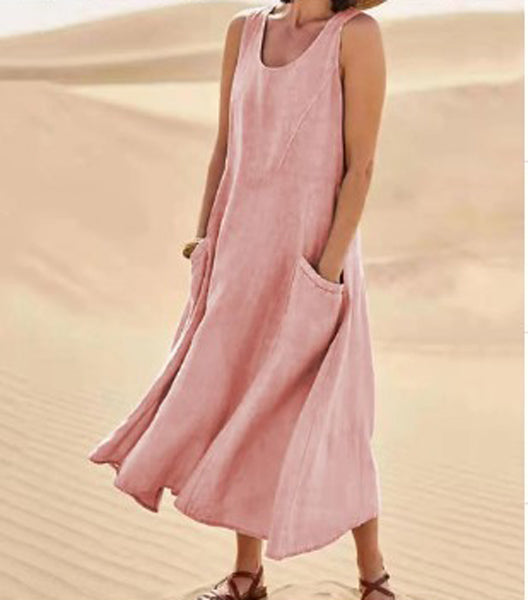 Robe Isaline Longue Femme | Coton Léger avec Poches Pratiques 9
