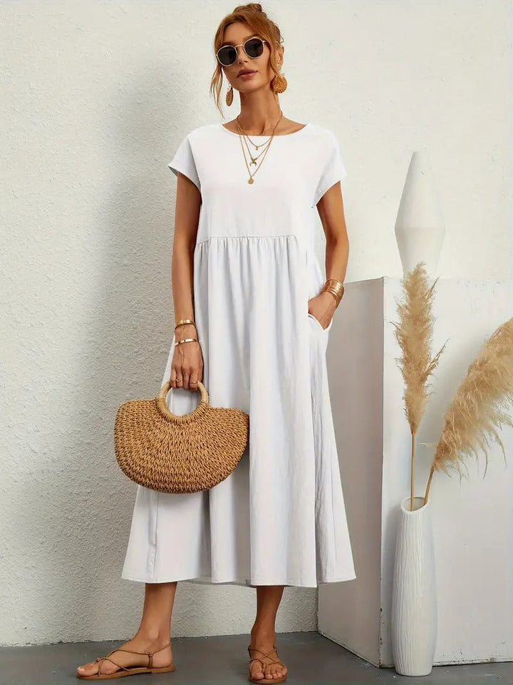 Robe Longue Cléophée Femme | Coton Doux, Poches Pratiques 4