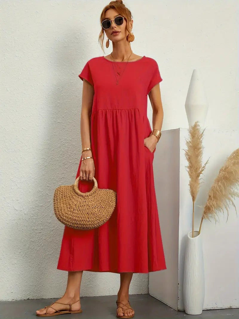 Robe Longue Cléophée Femme | Coton Doux, Poches Pratiques 5
