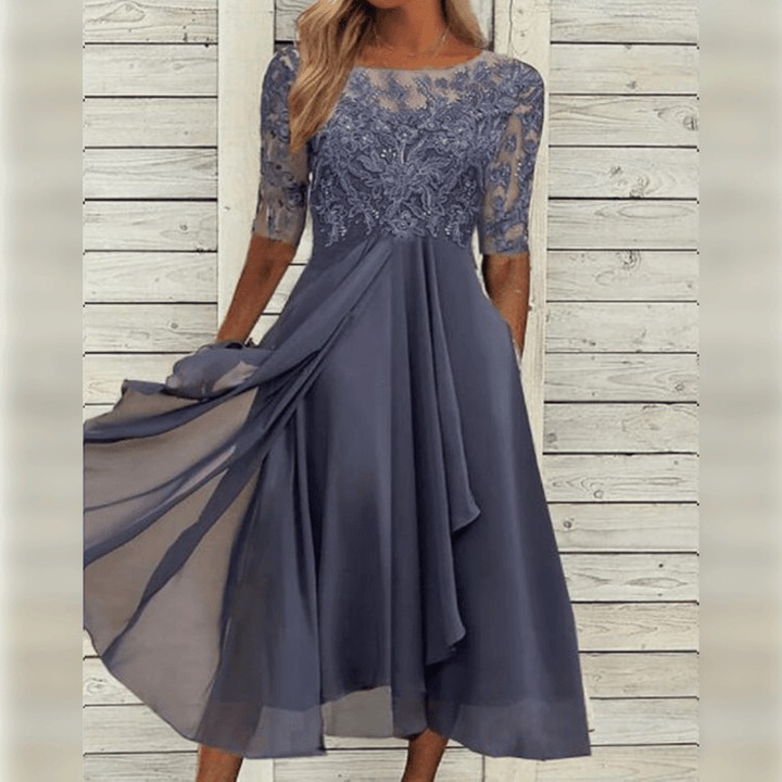 Robe Longue Dentelle Naya | Élégance Estivale, Coupe Féminine 3