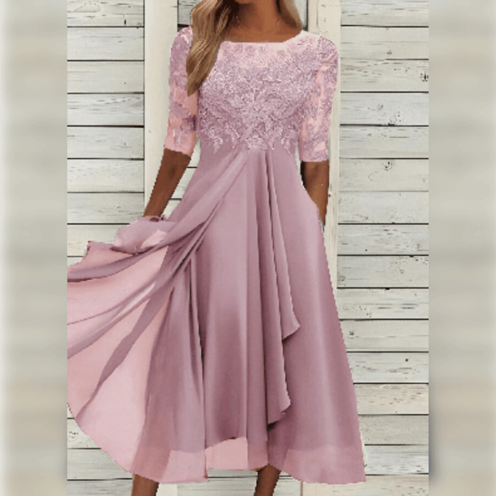Robe Longue Dentelle Naya | Élégance Estivale, Coupe Féminine 6