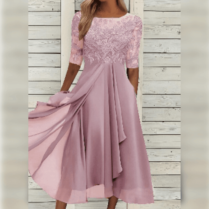 Robe Longue Dentelle Naya | Élégance Estivale, Coupe Féminine 6