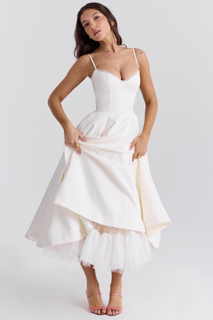 Robe Longue Elodie Femme | Élégante et Fluide en Polyester, Parfaite pour Soirées d'Été 7
