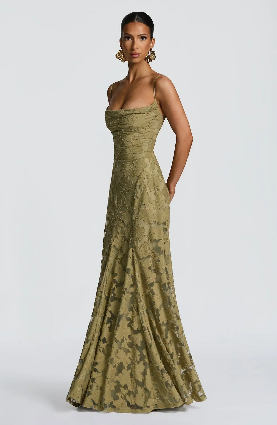 Robe Longue Été Femme Lila | Dentelle Texturée, Dos Nu à Lacets 7