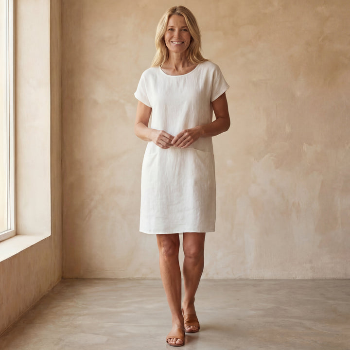 Robe Marinia | Coton Léger, Style Bohème & Manches Courtes 4