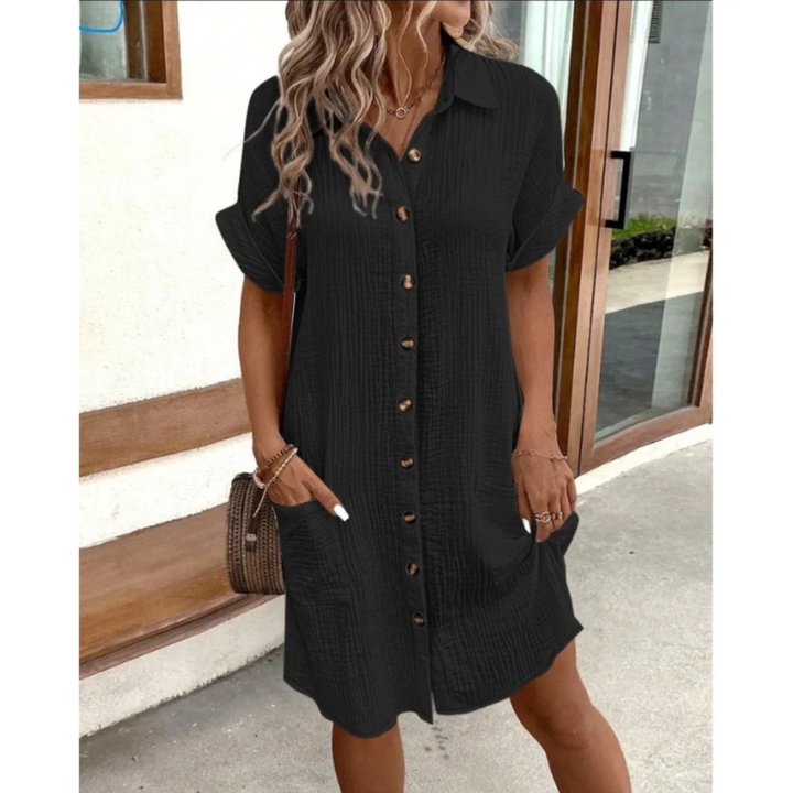 Robe chemise Fiona | Coupe Flatteuse & Tissu Léger 2
