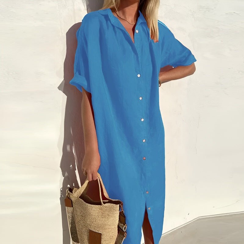 Robe chemise Sophie pour femmes | Coton respirant, style décontracté 3