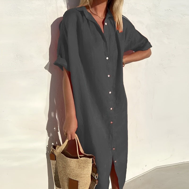 Robe chemise Sophie pour femmes | Coton respirant, style décontracté 4
