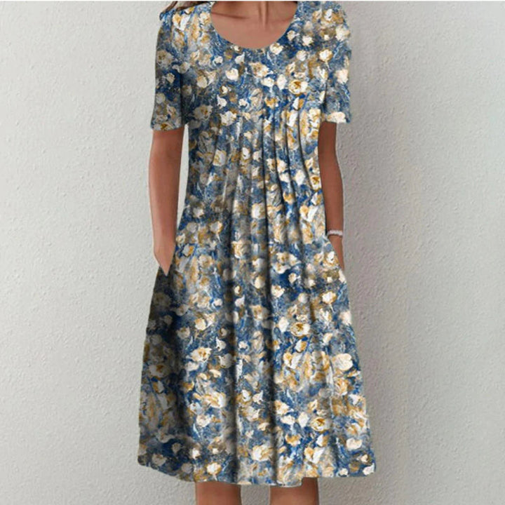 Robe d'été Charlotte | Tissu léger, imprimé floral pour femmes 0