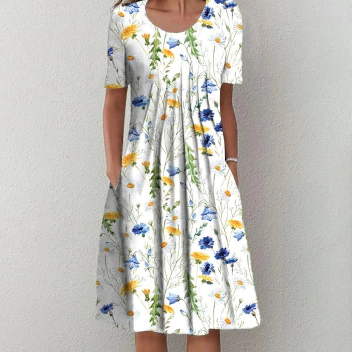 Robe d'été Charlotte | Tissu léger, imprimé floral pour femmes 1