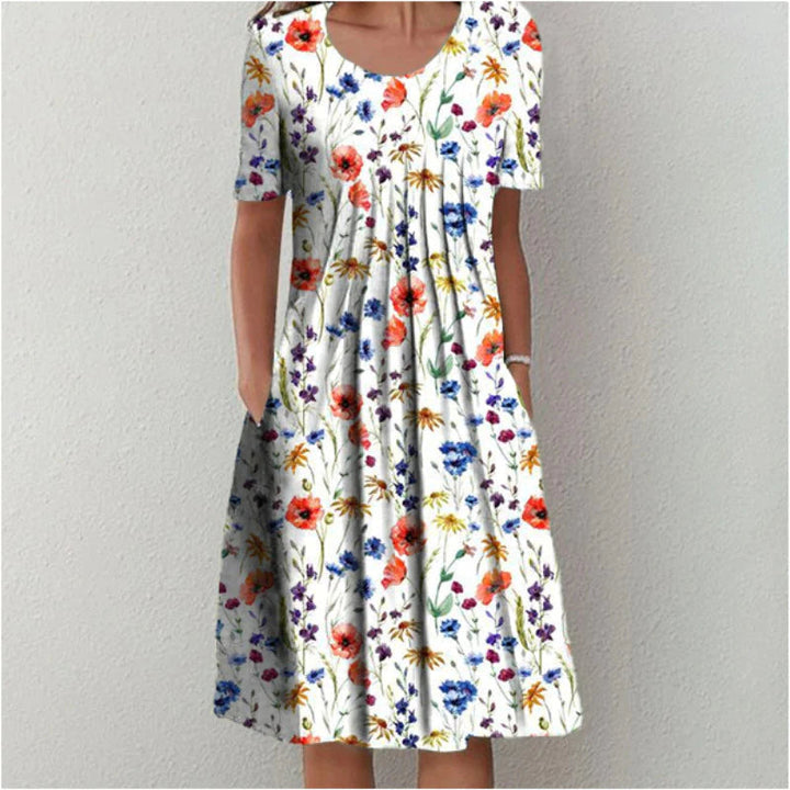 Robe d'été Charlotte | Tissu léger, imprimé floral pour femmes 3