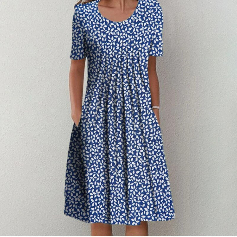 Robe d'été Charlotte | Tissu léger, imprimé floral pour femmes 4