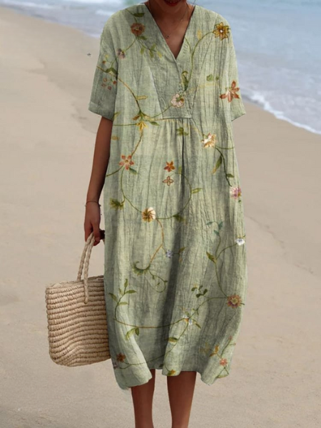 Robe d'été Ophélie | Imprimé Floral, Coupe Fluide pour Femmes 10