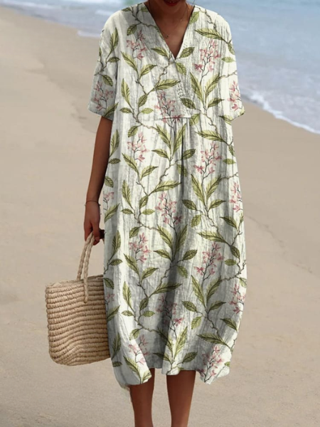 Robe d'été Ophélie | Imprimé Floral, Coupe Fluide pour Femmes 15