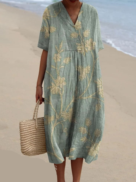 Robe d'été Ophélie | Imprimé Floral, Coupe Fluide pour Femmes 3