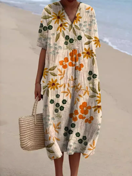 Robe d'été Ophélie | Imprimé Floral, Coupe Fluide pour Femmes 5