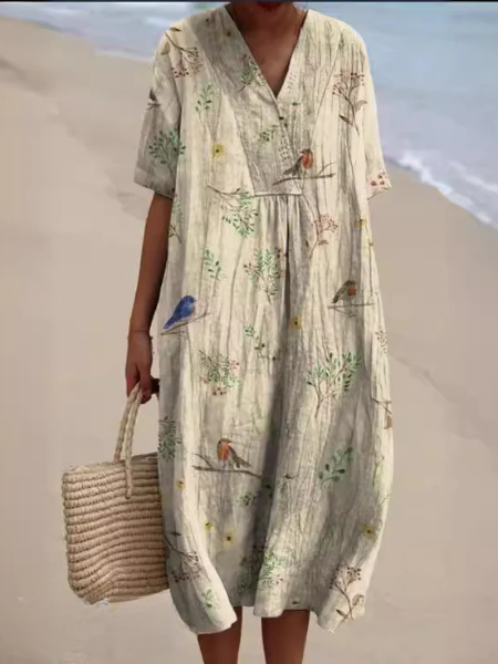 Robe d'été Ophélie | Imprimé Floral, Coupe Fluide pour Femmes 7