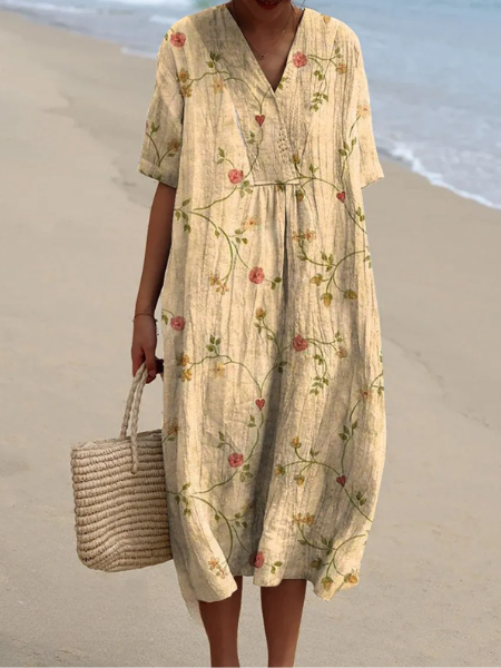 Robe d'été Ophélie | Imprimé Floral, Coupe Fluide pour Femmes 9