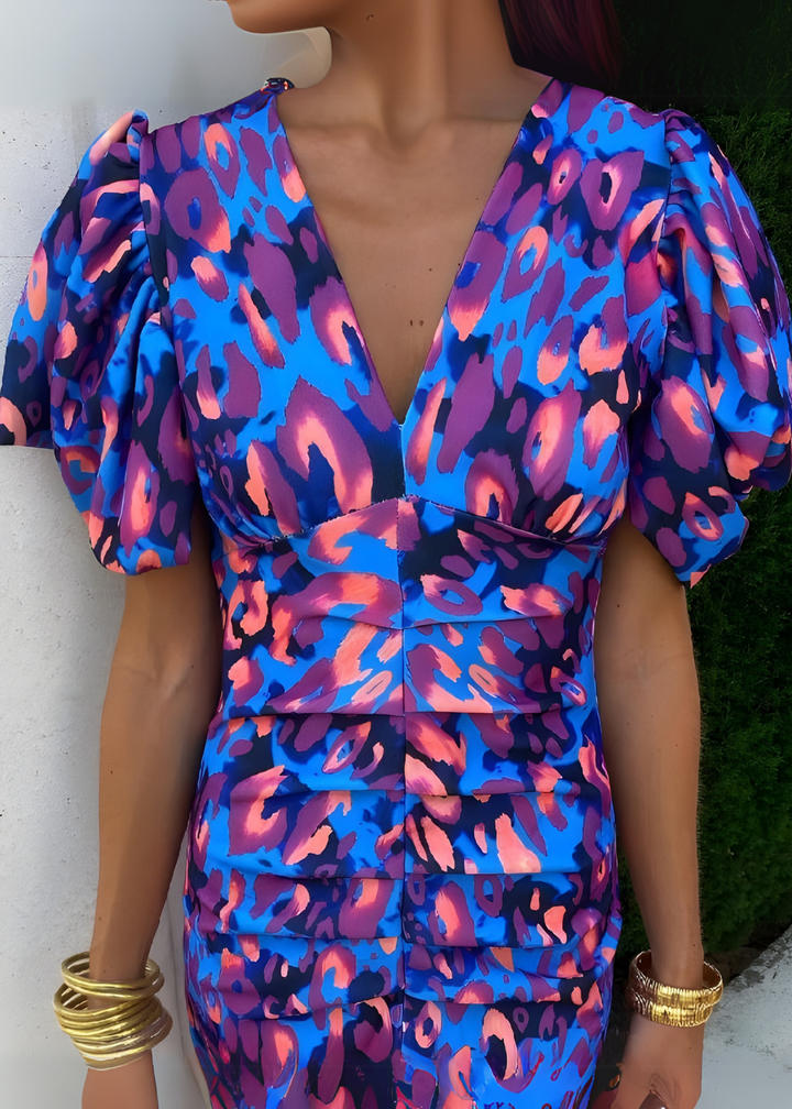 Robe de Soirée Levoire | Design Éblouissant & Manches Volumineuses 3