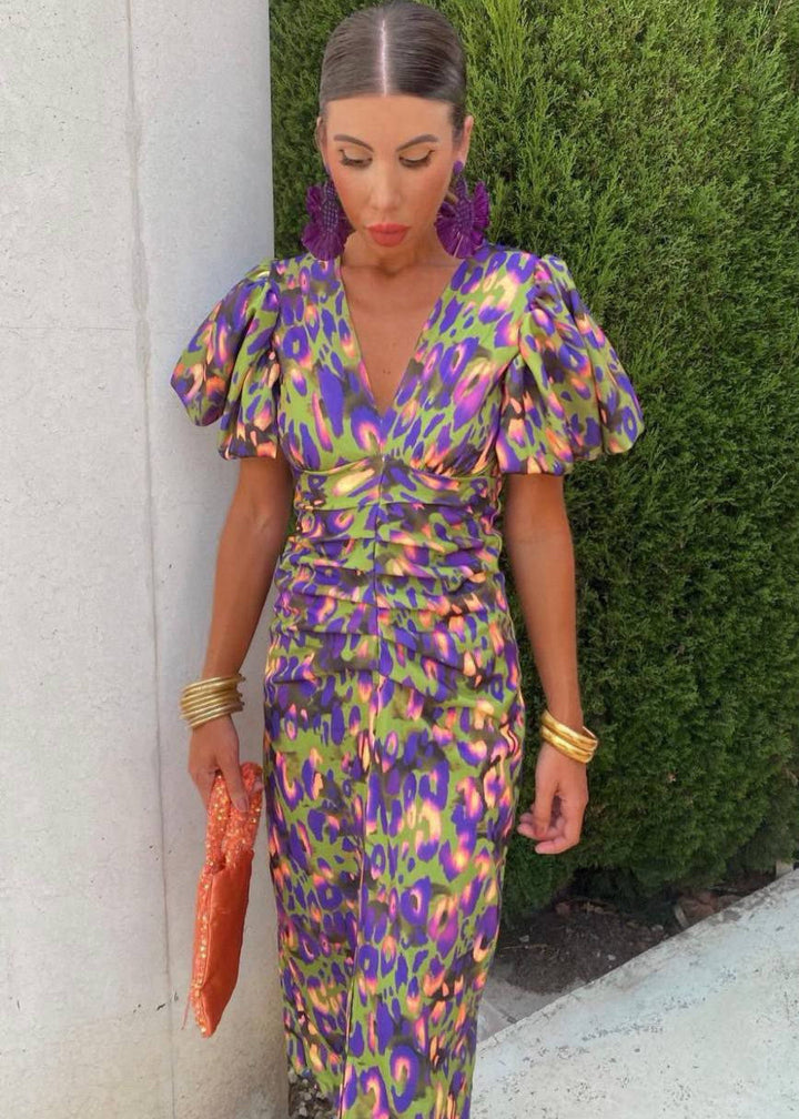 Robe de Soirée Levoire | Design Éblouissant & Manches Volumineuses 4