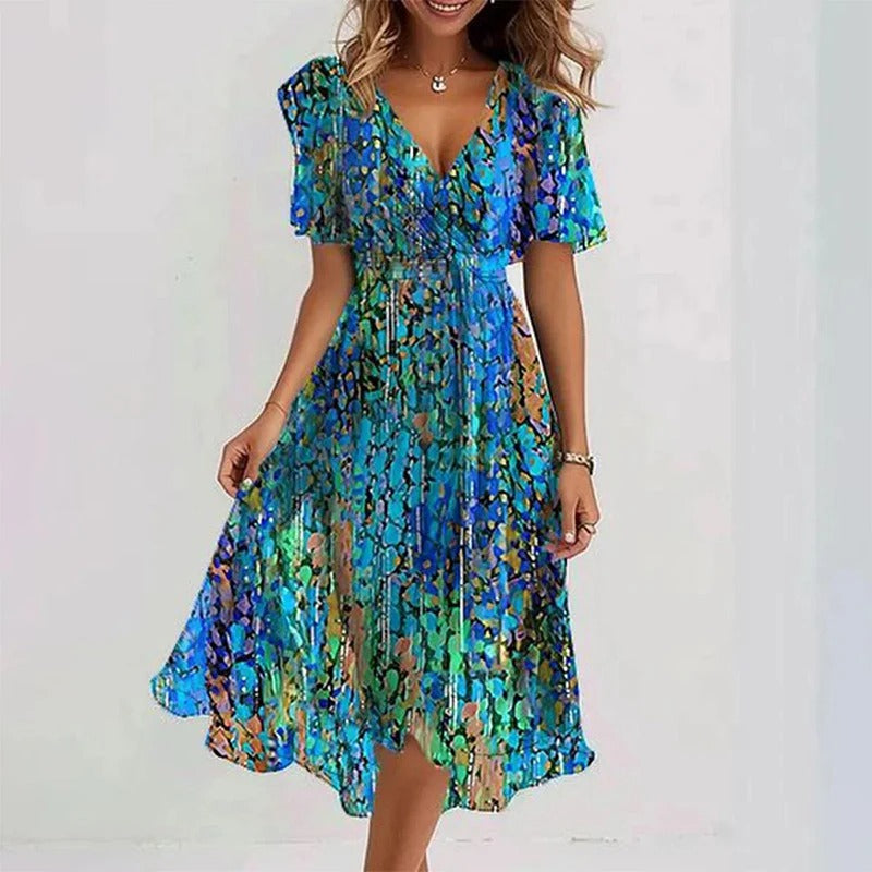Robe de soirée longue élégante Mira | Couleurs vives & coupe ajustée 8