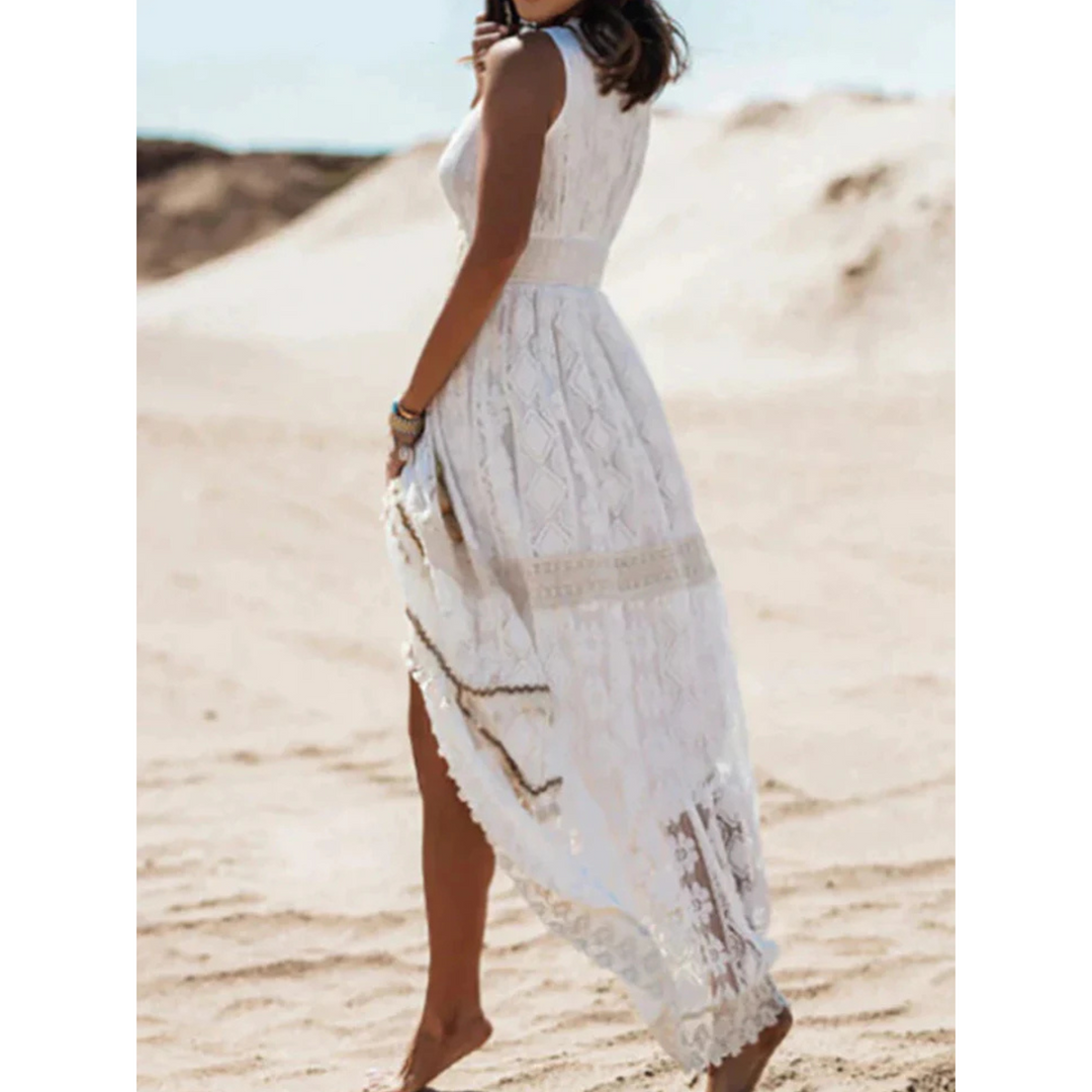 Robe longue Bianca | Style bohème fluide, légère et confortable 1