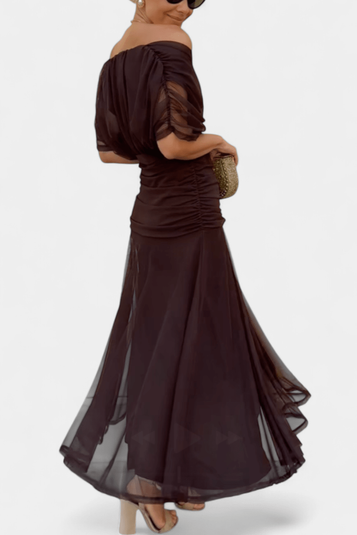 Robe longue Fleurine | Imprimé floral élégant pour femme, idéale pour soirées d'été 4