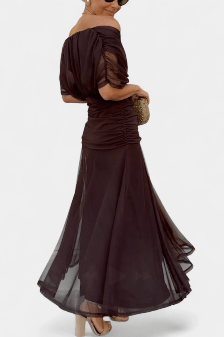 Robe longue Fleurine | Imprimé floral élégant pour femme, idéale pour soirées d'été 4