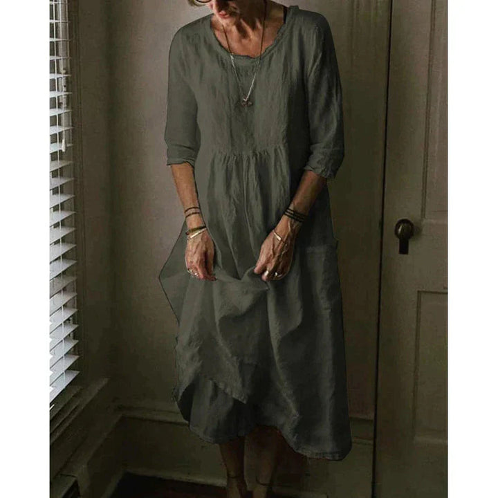 Robe longue Léonie | Lin léger et élégant, idéale pour toutes occasions 4