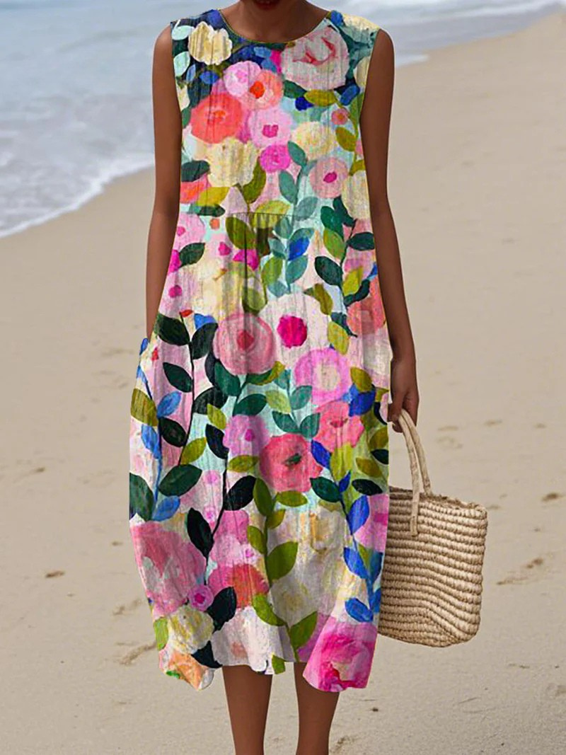 Robe longue Lina | Élégante et fluide pour le printemps-été 0