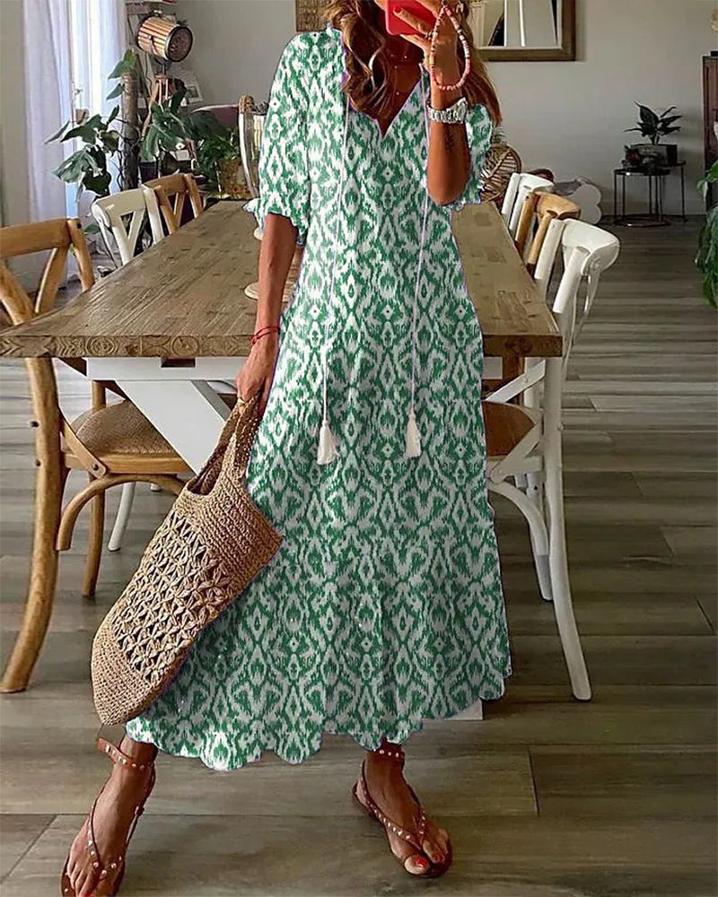 Robe longue été Isaline | Coton léger, style bohème pour femmes 2