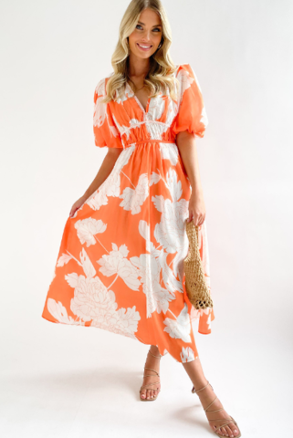 Robe longue femme Éva | Maxi, Col V élégant, Tissu léger 2