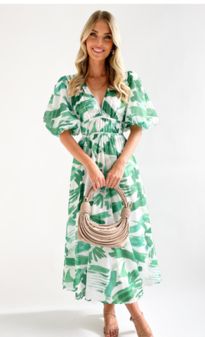 Robe longue femme Éva | Maxi, Col V élégant, Tissu léger 4