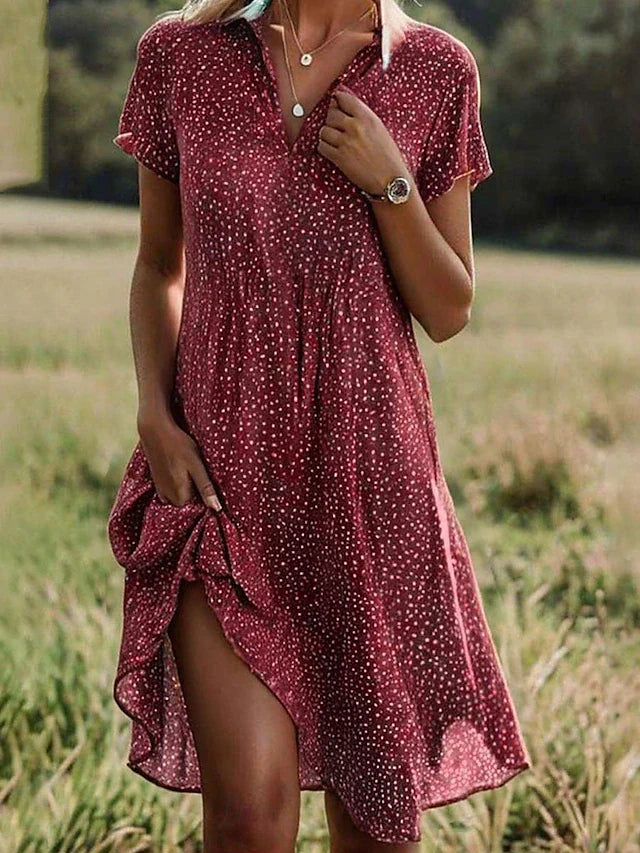 Robe midi Élodie femme | Élégante et confortable, tissu fluide 1