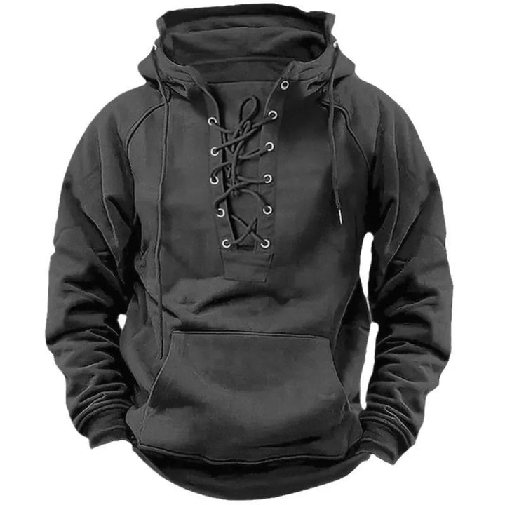 Sweat à Capuche Épais Léo Homme | Style Rétro et Chaud 5