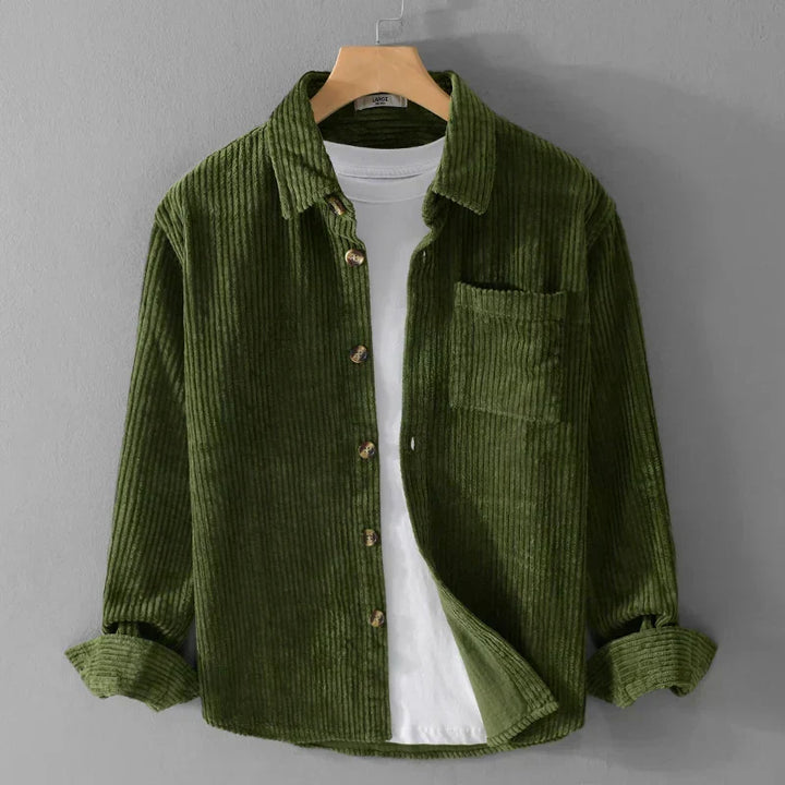 Chemise en velours côtelé Sacha Homme | Coupe ajustée, confort chaud 2