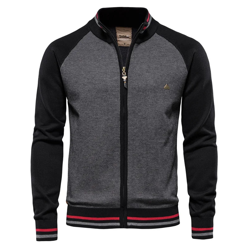 Cardigan Zippé Simon | Homme, Coupe Slim, Doublure Douce 1
