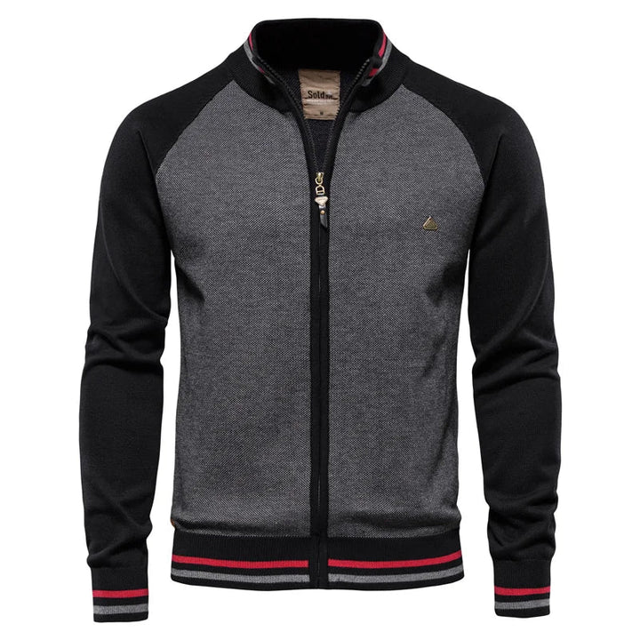 Cardigan Zippé Simon | Homme, Coupe Slim, Doublure Douce 1