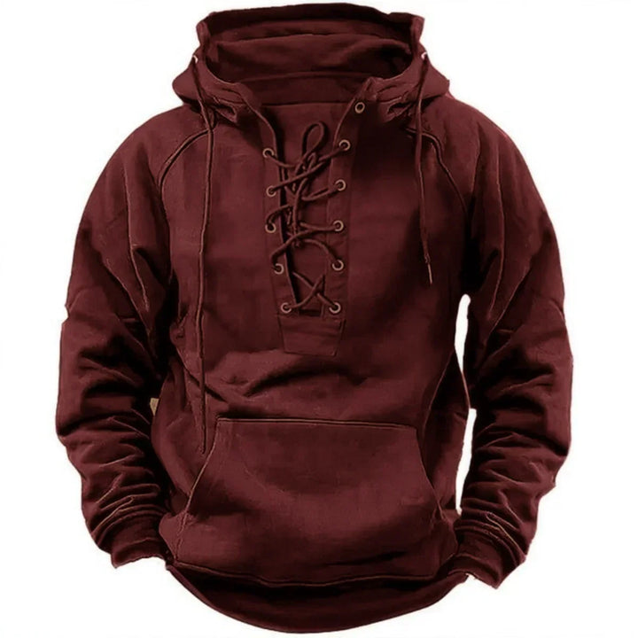 Sweat à Capuche Épais Léo Homme | Style Rétro et Chaud 3