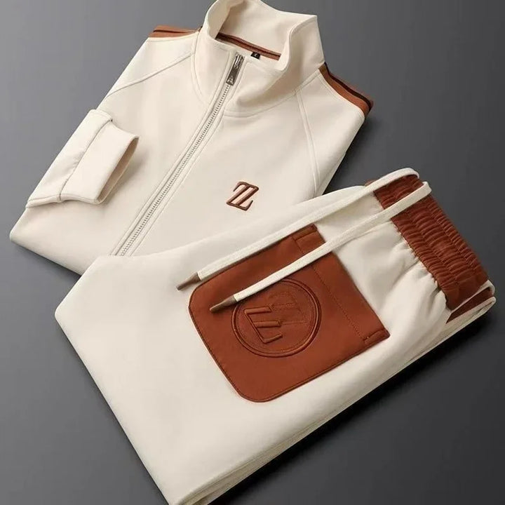 Ensemble de Survêtement Théo Homme | Veste Zippée, Col Montant 0